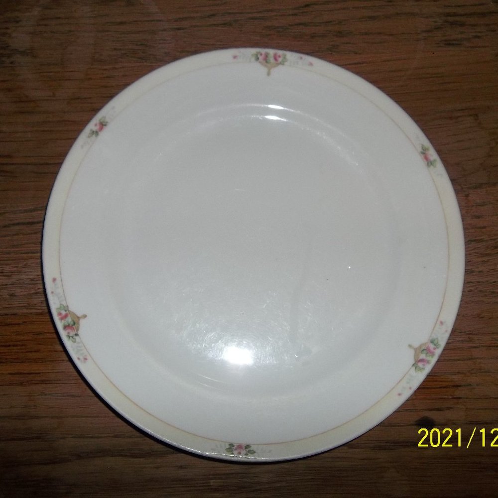 Set of two vintage Meito China Dinner Plates, Hand Painted